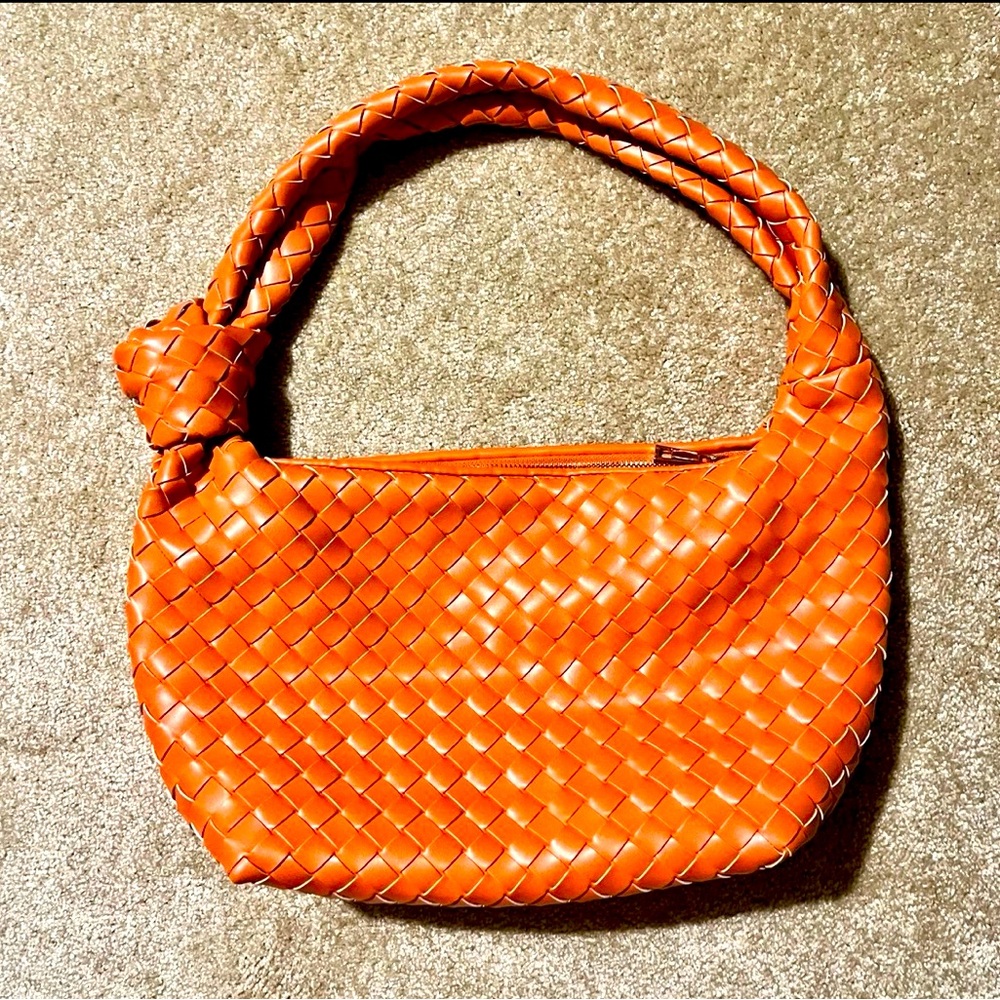 Orange weave bag